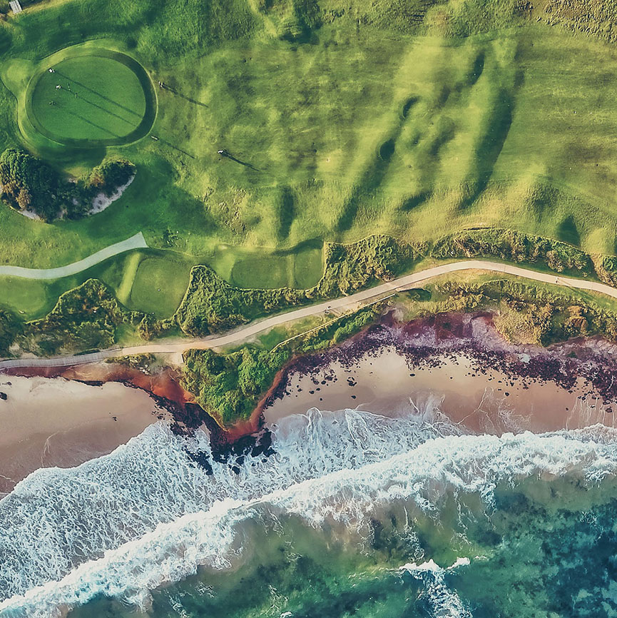 Vu aérienne golf de Biarritz - Hotel Le Garage